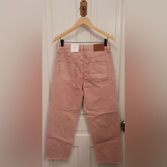 Lucky Brand 90’s Loose High Rise Pink Crop Jeans Size 8 - Picture 5 of 7